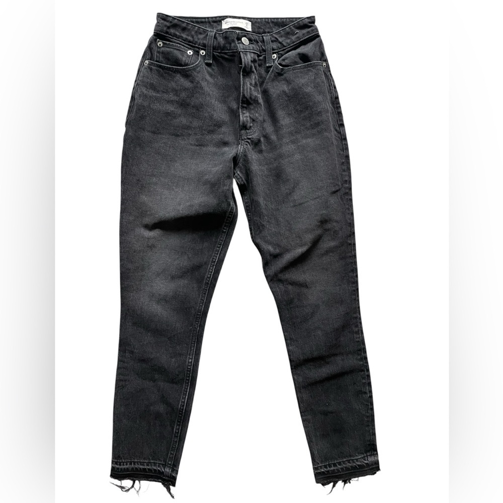 Abercrombie NWT Skinny High Rise Black Denim Jeans Size 4 / 27 Curve Love